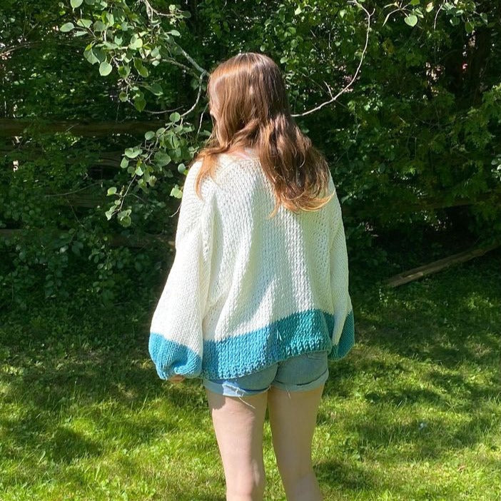 Dip It Low Cardi Digital Knitting Pattern