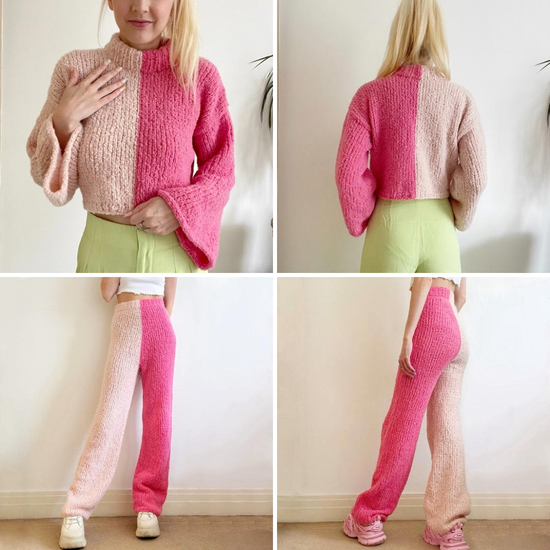 Bi-Colour Snuggle Set Bundle Digital Knitting Pattern