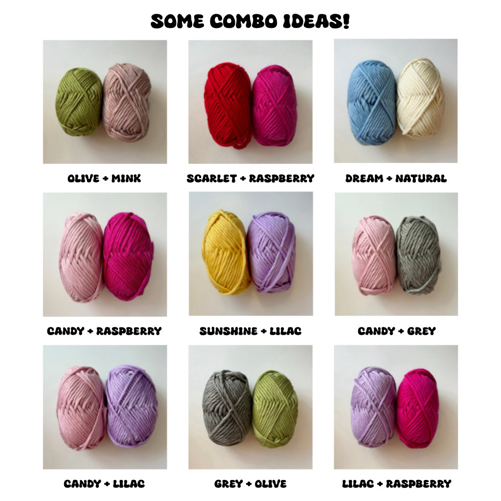 Bi-Colour Scarf Knitting Kit