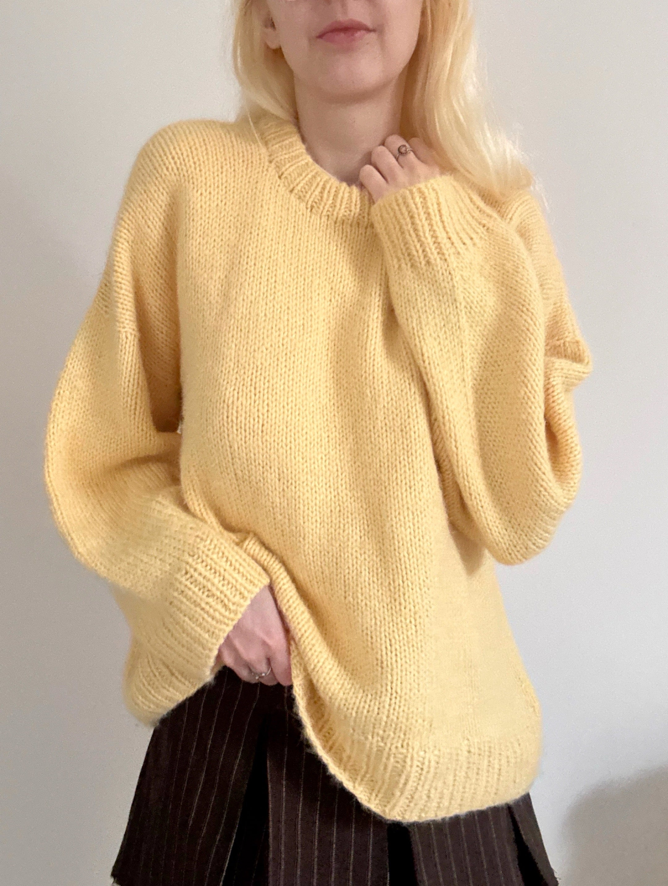 Safe Space Sweater Digital Knitting Pattern – Anxiousgirlknits