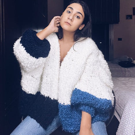 Dip It Low Cardi Digital Knitting Pattern