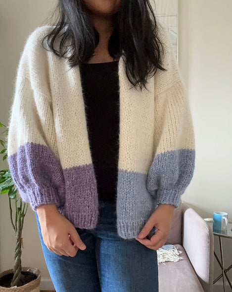 Dip It Low Cardi Digital Knitting Pattern