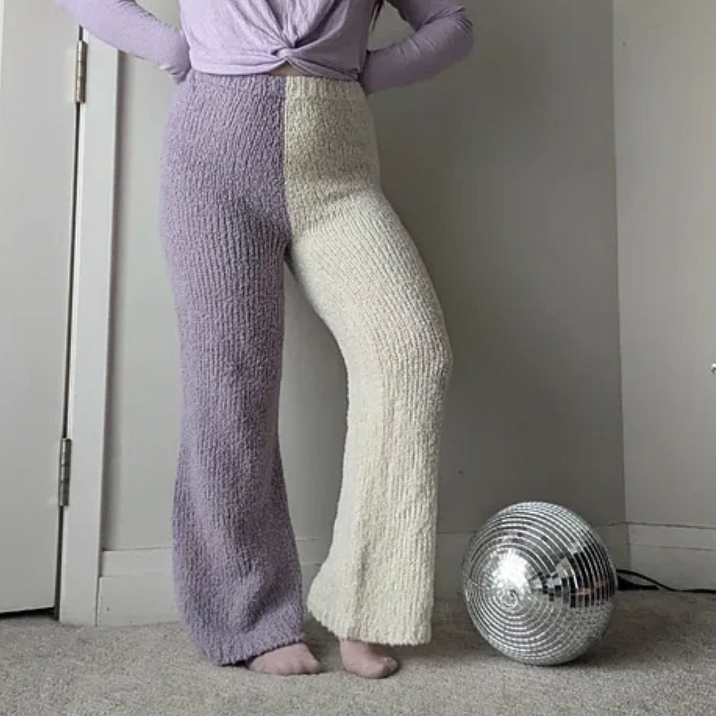 Bi-Colour Snuggle Trouser Digital Knitting Pattern
