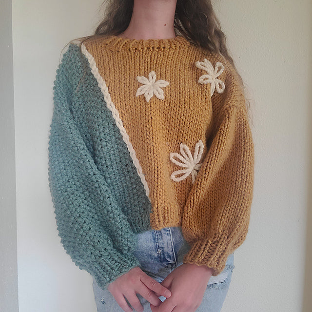 Daisy Chain Sweater Knitting Pattern