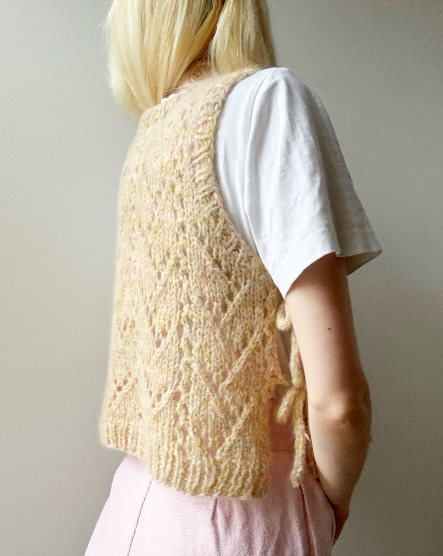 Lacy Days Vest Digital Knitting Pattern