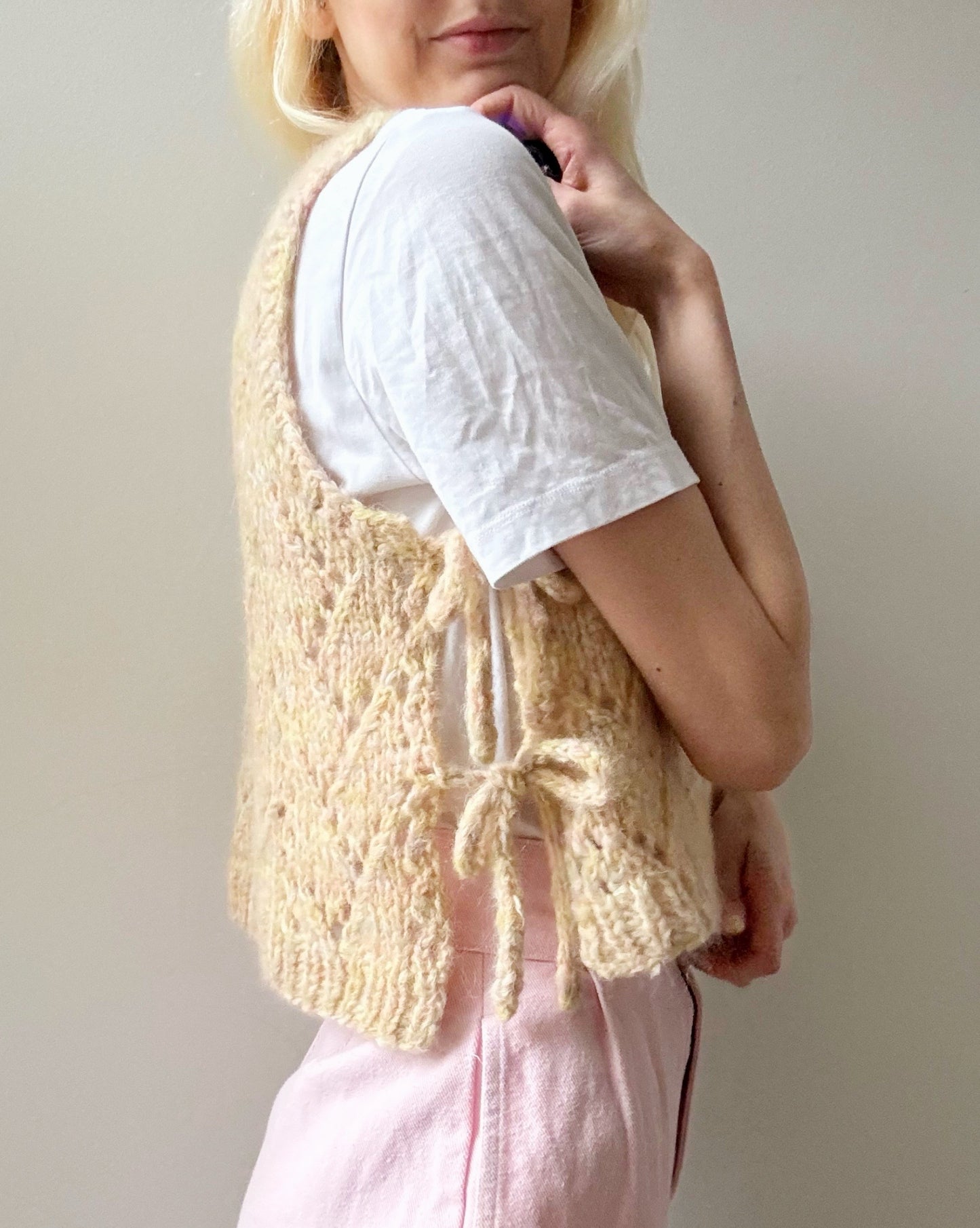 Lacy Days Vest Digital Knitting Pattern