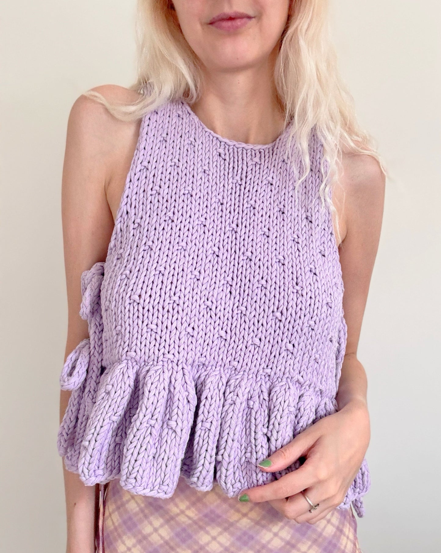 Spot On Frill Vest Digital Knitting