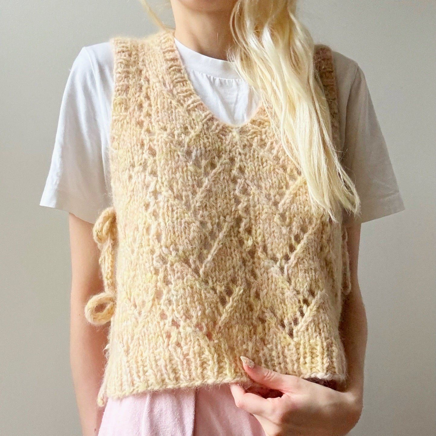 Lacy Days Vest Digital Knitting Pattern