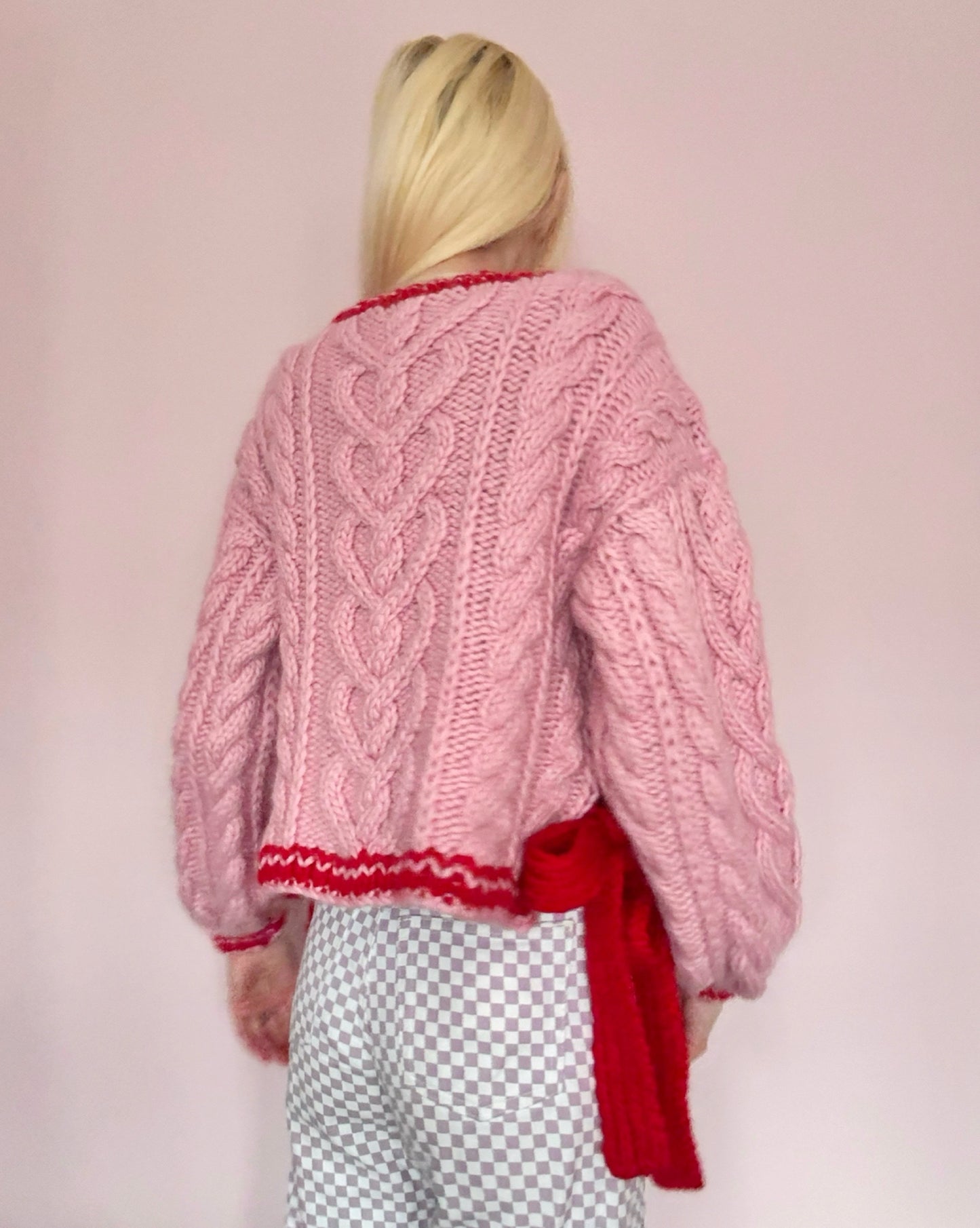 Bows & Braids Sweater Digital Knitting Pattern