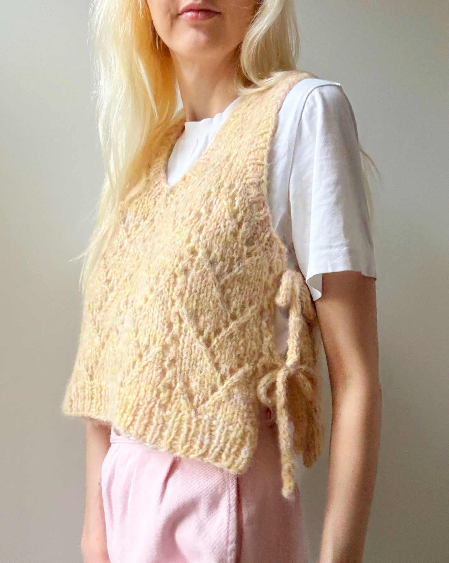 Lacy Days Vest Digital Knitting Pattern
