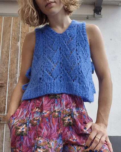 Lacy Days Vest Digital Knitting Pattern