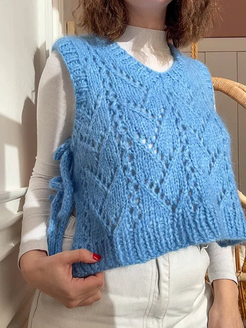 Lacy Days Vest Digital Knitting Pattern
