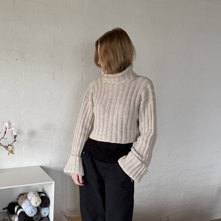 Rib 'n' Roll Sweater Digital Knitting Pattern