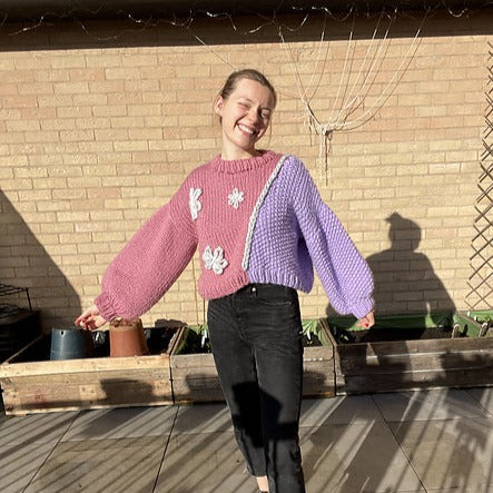 Daisy Chain Sweater Knitting Pattern