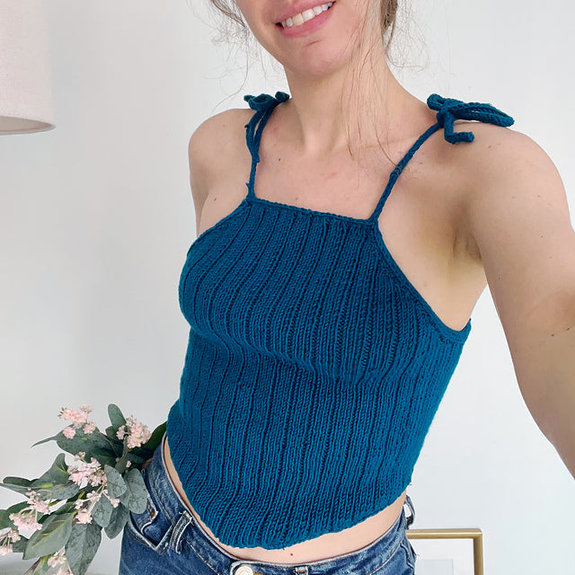 Hanky Halter Top Digital Knitting Pattern