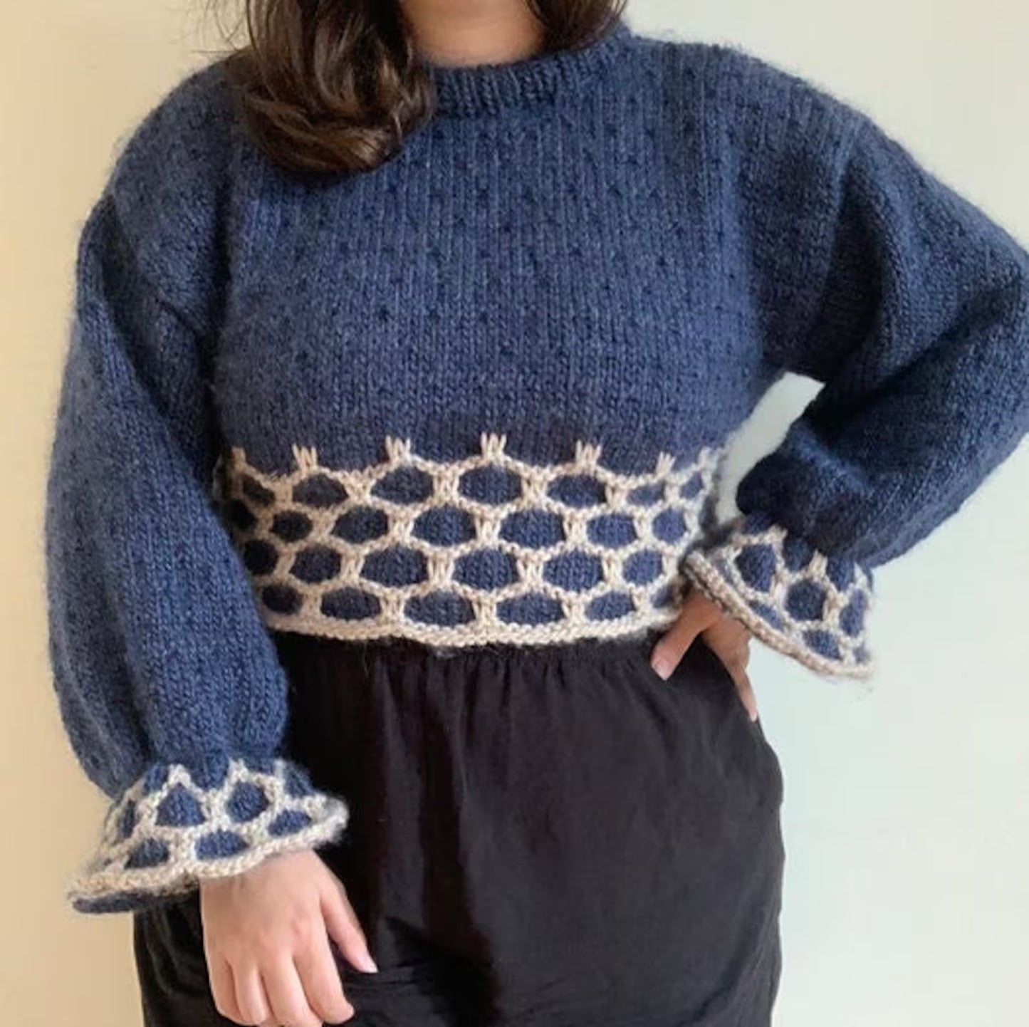 Sweet As Honey Sweater Digital Knitting Pattern