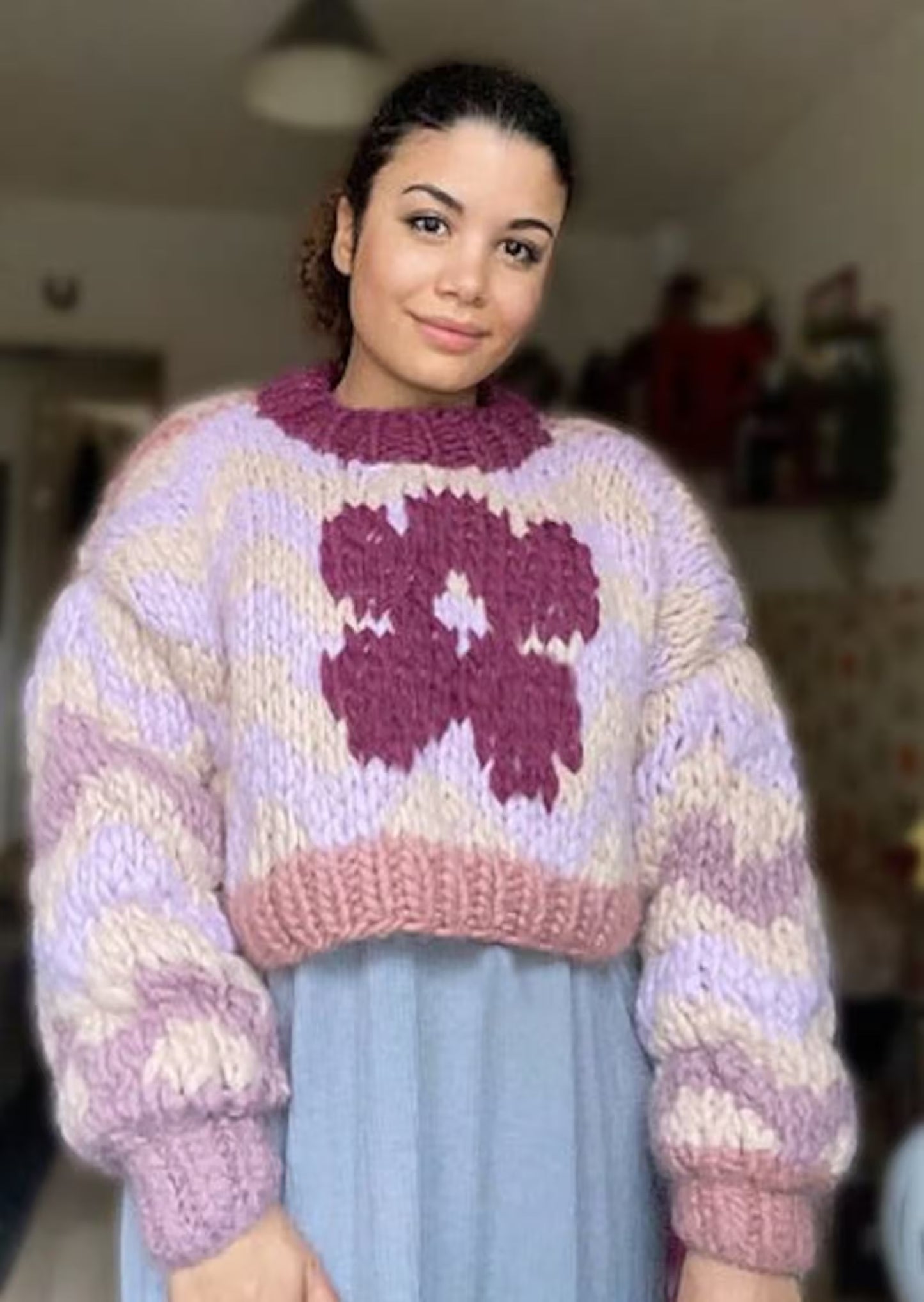 Wavy Daisy Sweater Digital Pattern