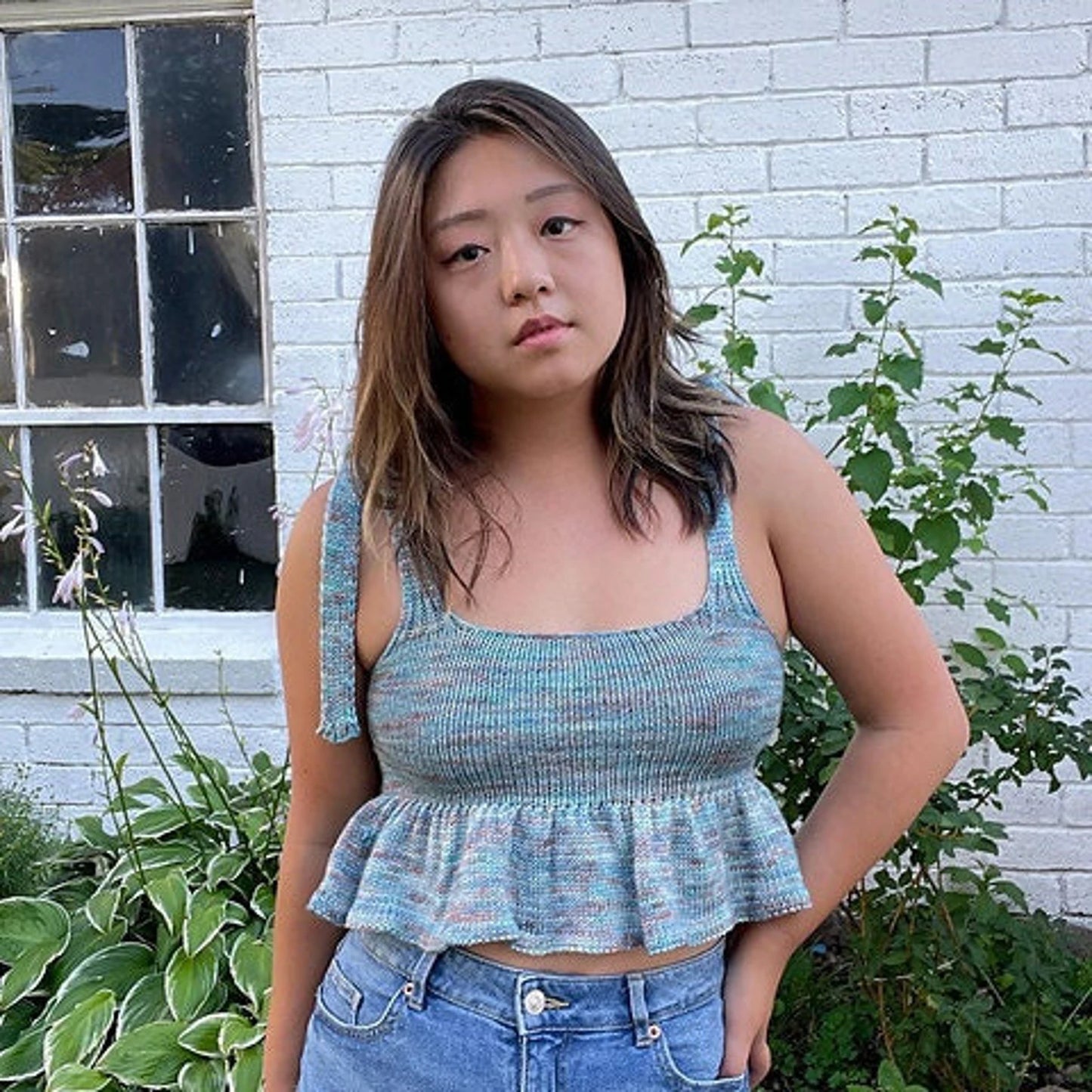 Cheap Frills Cami Digital Knitting Pattern