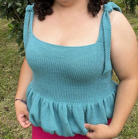 Puffball Cami Digital Knitting Pattern