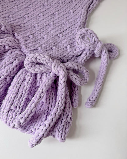 Spot On Frill Vest Digital Knitting Pattern