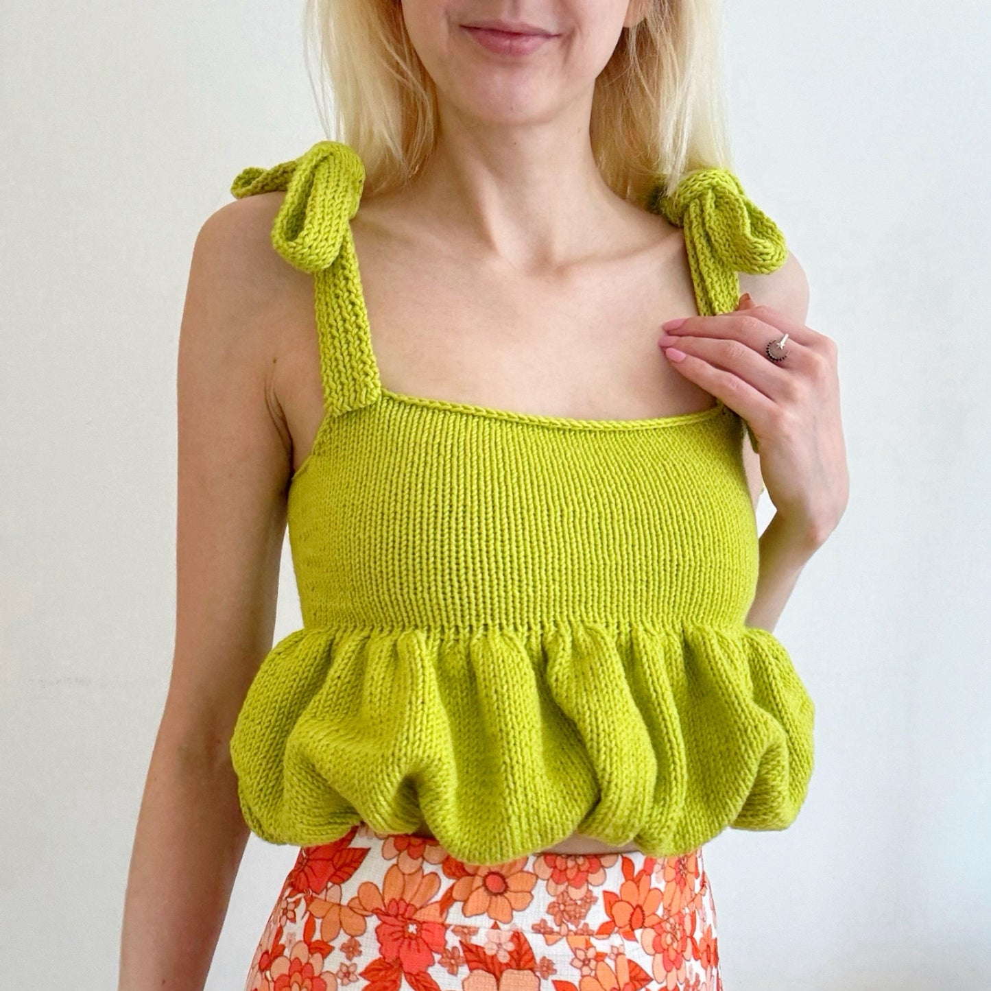 Puffball Cami Digital Knitting Pattern