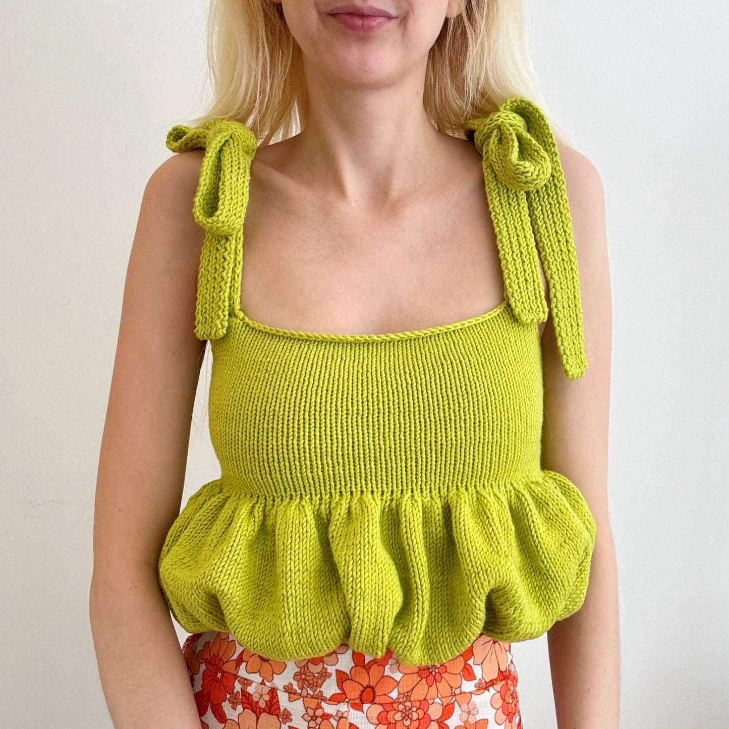 Puffball Cami Digital Knitting Pattern