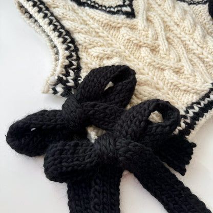 Bows & Braids Vest Digital Knitting Pattern