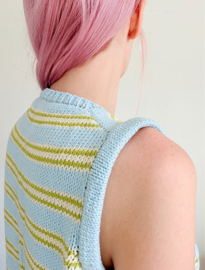 Button Me Up Vest Digital Knitting Pattern