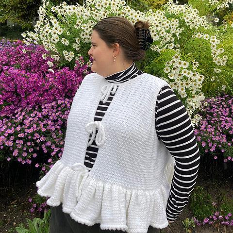 Frill Seeker Top Digital Knitting Pattern