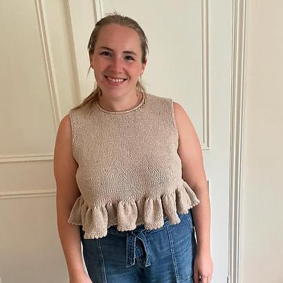 Frill Seeker Top Digital Knitting Pattern