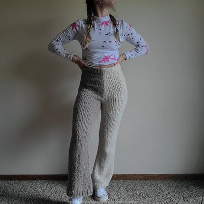 Bi-Colour Snuggle Trouser Digital Knitting Pattern