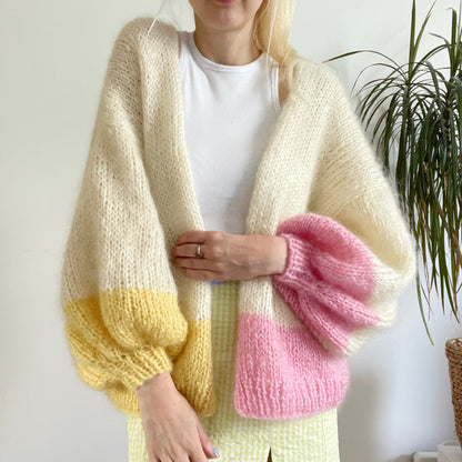Dip It Low Cardi Digital Knitting Pattern