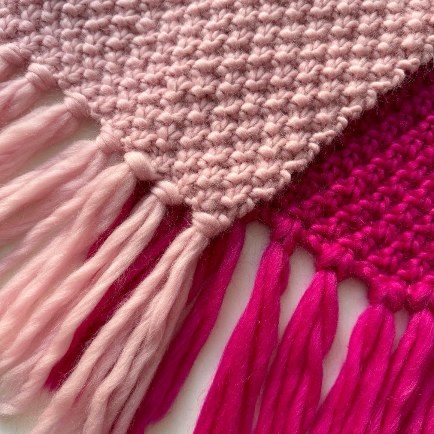 Bi-Colour Scarf Knitting Kit (With Needles)