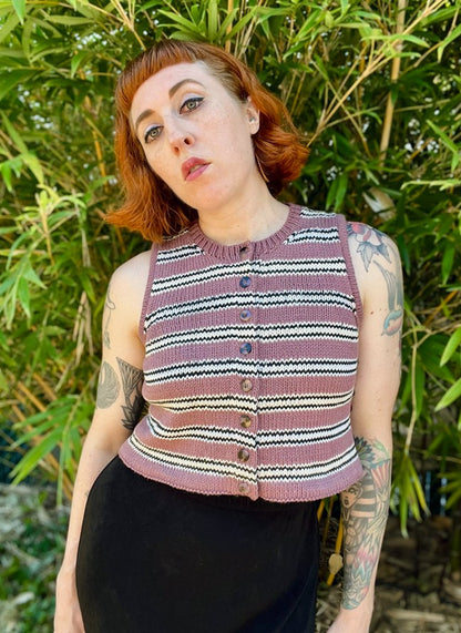 Button Me Up Vest Digital Knitting Pattern