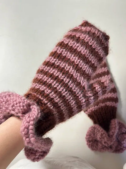 Frilled To Bits Mits Digital Knitting Pattern