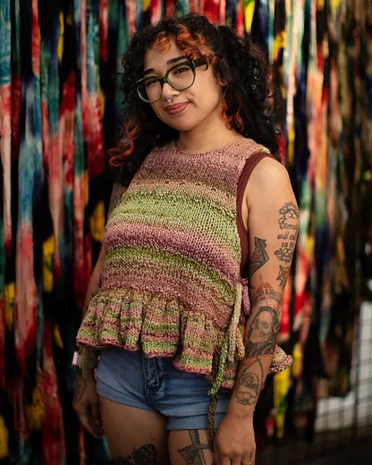 Spot On Frill Vest Digital Knitting Pattern