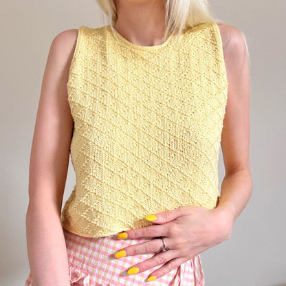 Diamond Tie Vest Digital Knitting Pattern
