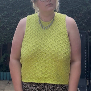 Diamond Tie Vest Digital Knitting Pattern