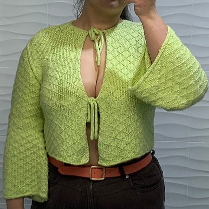 Diamond Tie Top Digital Knitting Pattern