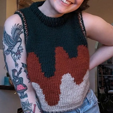 Get a Drip Vest Digital Knitting Pattern