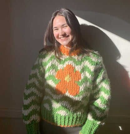 Wavy Daisy Sweater Digital Pattern