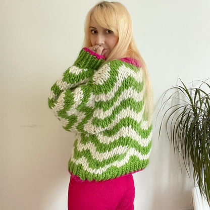 Wavy Daisy Sweater Digital Pattern – Anxiousgirlknits